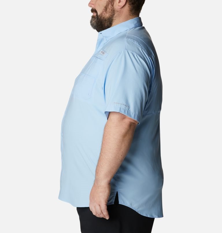 Men's Columbia PFG Tamiami II Short Sleeve Shirts Light Blue | Plus Size CA-UA385